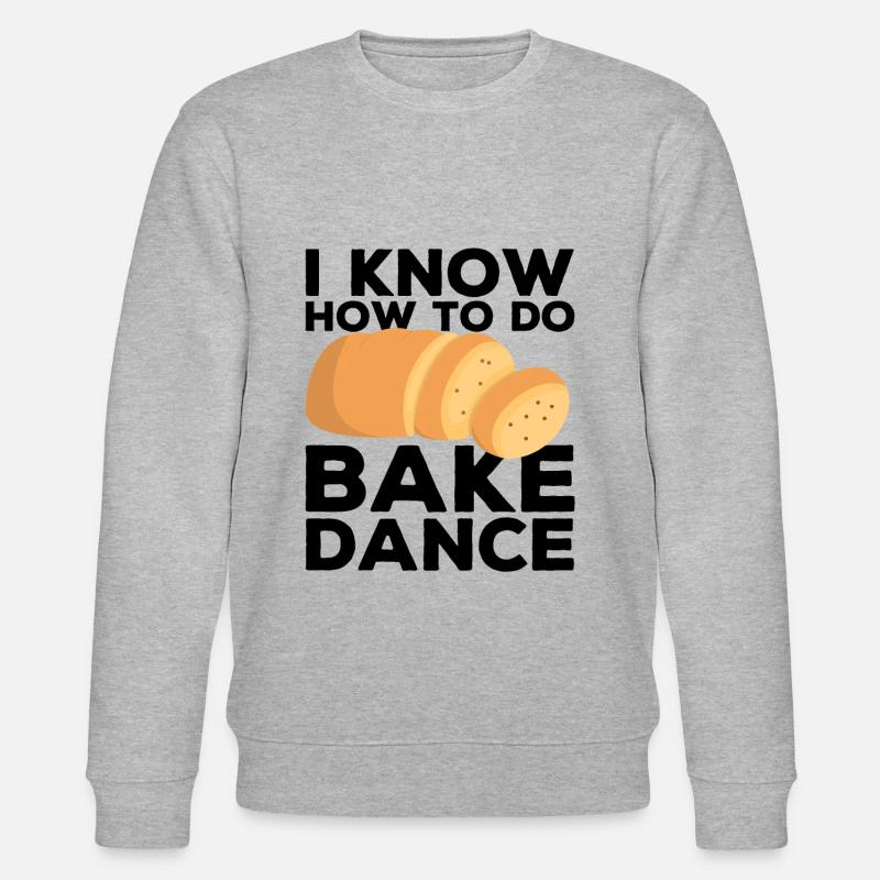 Lustiger Brotbacken-Bäcker - Stanley/Stella Unisex Bio-Sweatshirt CHANGER  - Grau meliert