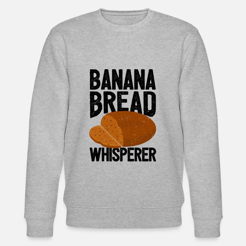 Funny bread baker - Stanley/Stella CHANGER Unisex Organic Sweatshirt - heather grey