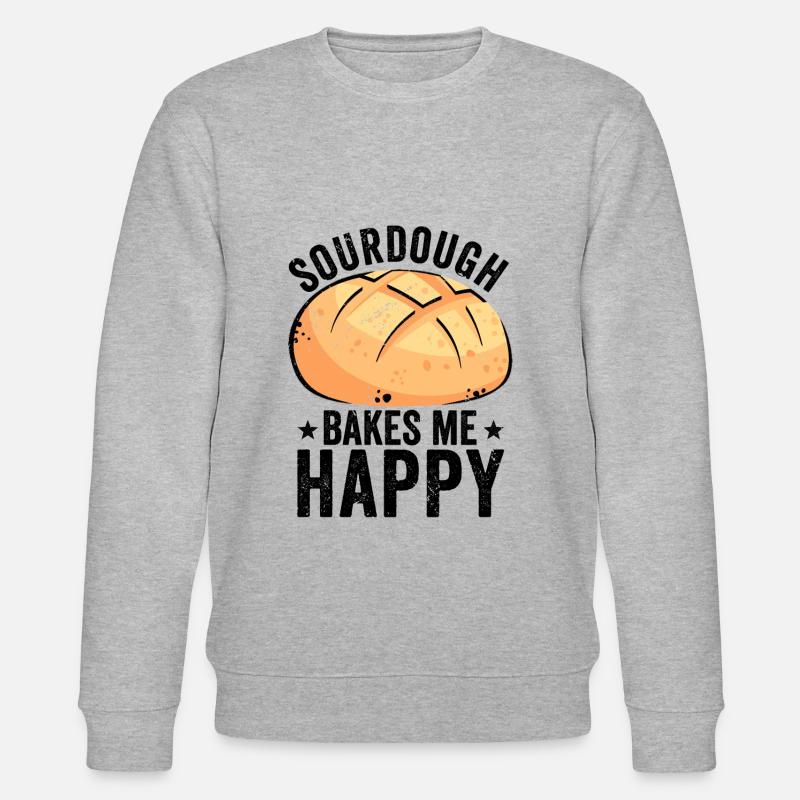 Funny bread baker - Stanley/Stella CHANGER Unisex Organic Sweatshirt - heather grey
