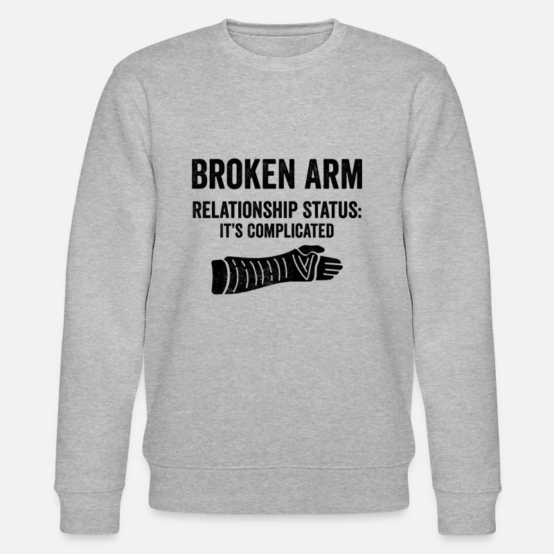 Gebrochener Arm - Stanley/Stella Unisex Bio-Sweatshirt CHANGER  - Grau meliert
