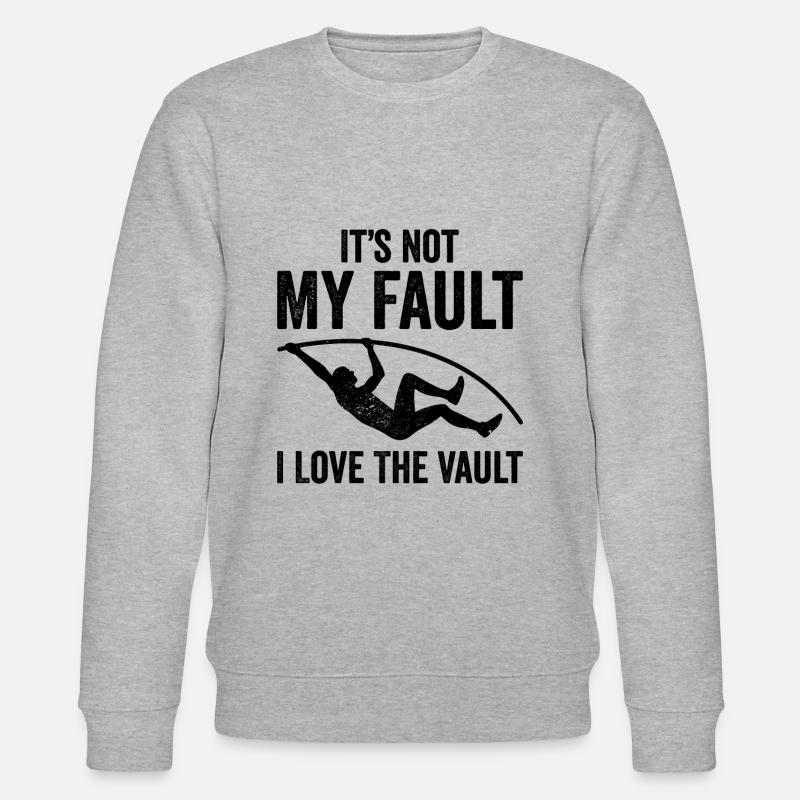 Lustiger Stabhochsprung - Stanley/Stella Unisex Bio-Sweatshirt CHANGER  - Grau meliert