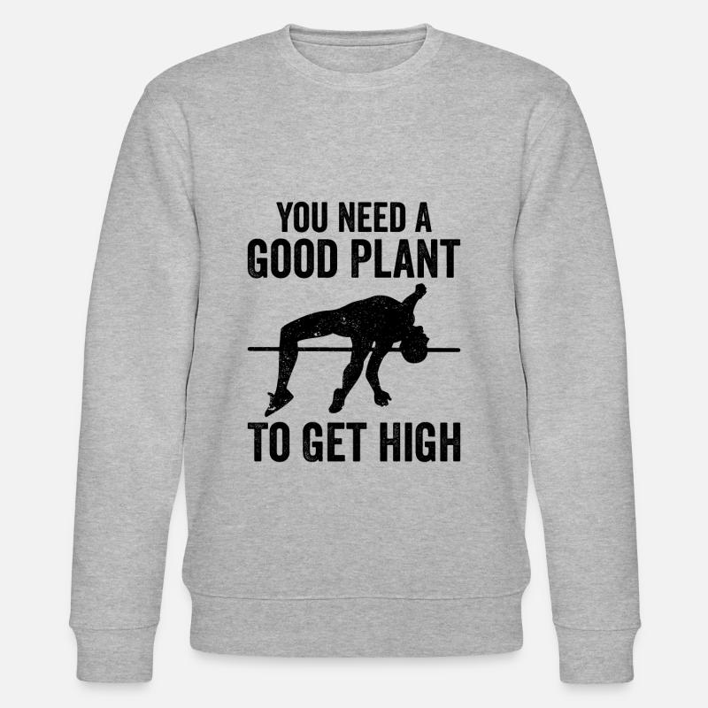 Lustiger Stabhochsprung - Stanley/Stella Unisex Bio-Sweatshirt CHANGER  - Grau meliert