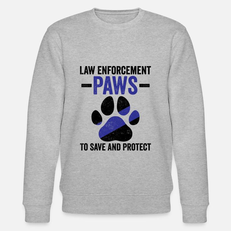 Polizeibeamter Polizeihund - Stanley/Stella Unisex Bio-Sweatshirt CHANGER  - Grau meliert