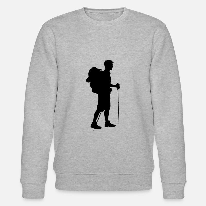 Backpacking Backpack Pack - Stanley/Stella CHANGER Unisex Organic Sweatshirt - heather grey