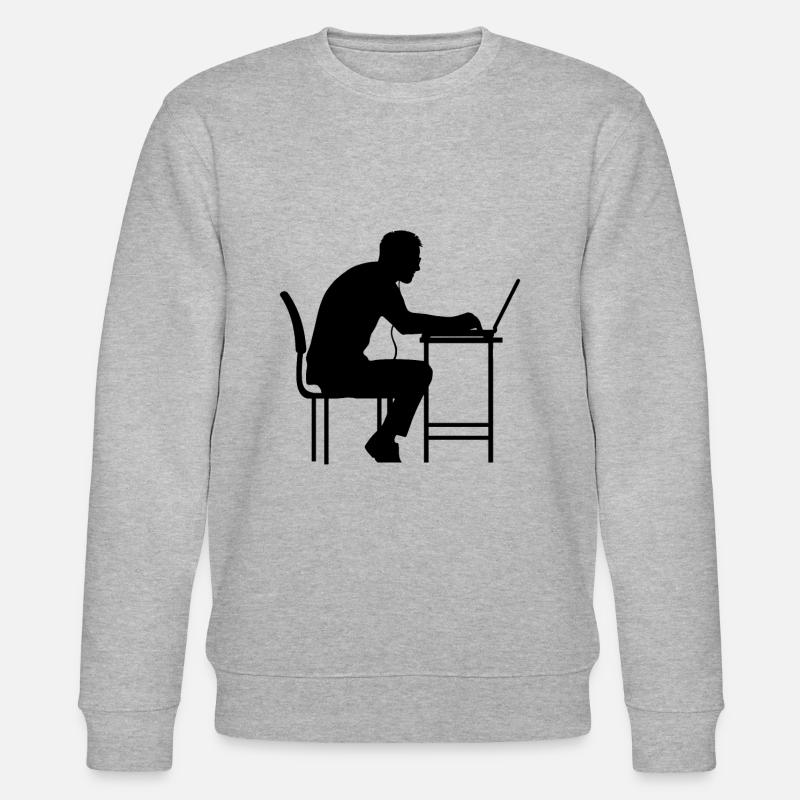 Hacker Hacking Hack - Stanley/Stella Unisex Bio-Sweatshirt CHANGER  - Grau meliert