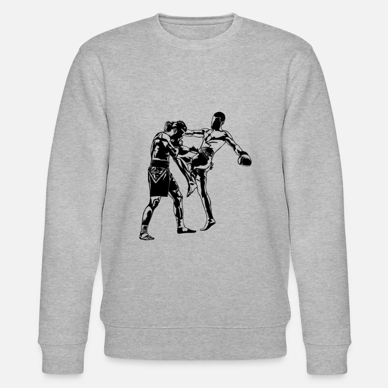 Kickboxen Kickboxer MMA - Stanley/Stella Unisex Bio-Sweatshirt CHANGER  - Grau meliert