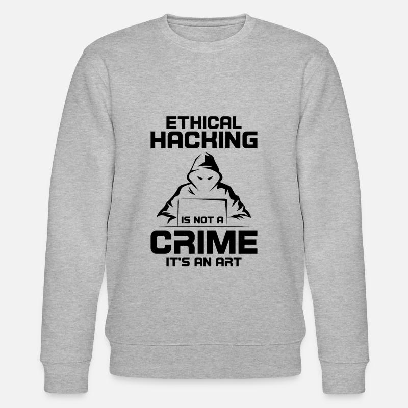 Cybersecurity Computer Security Cybersecurity - Stanley/Stella CHANGER Unisex Organic Sweatshirt - heather grey