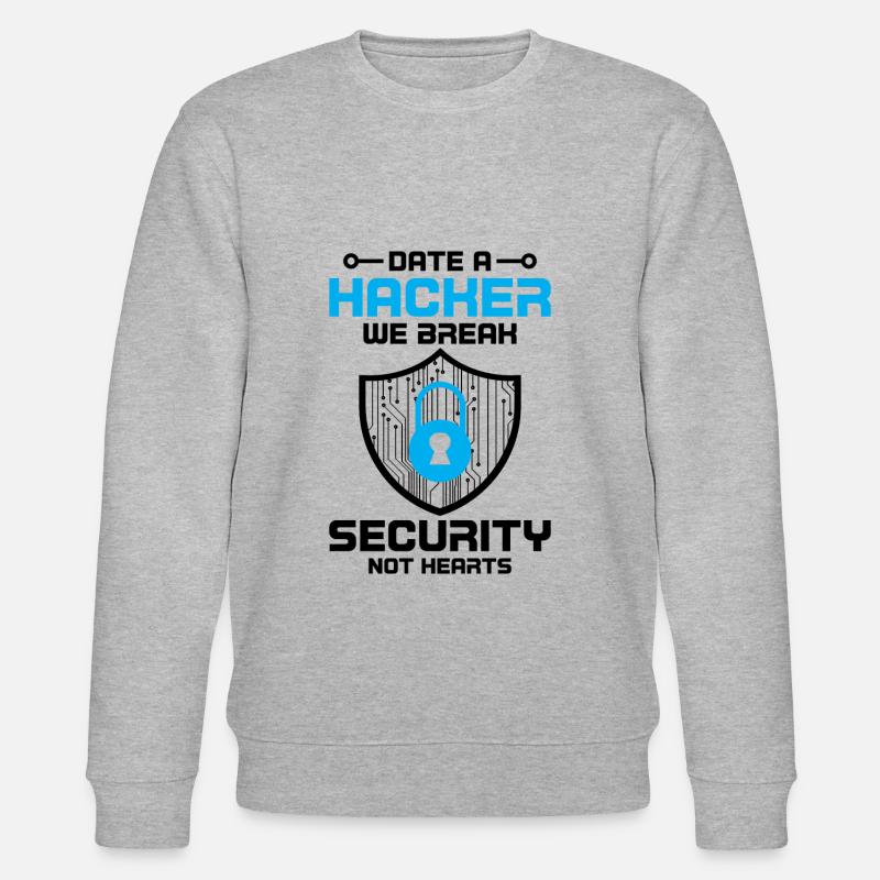 Cybersecurity Computer Security Cybersecurity - Stanley/Stella CHANGER Unisex Organic Sweatshirt - heather grey