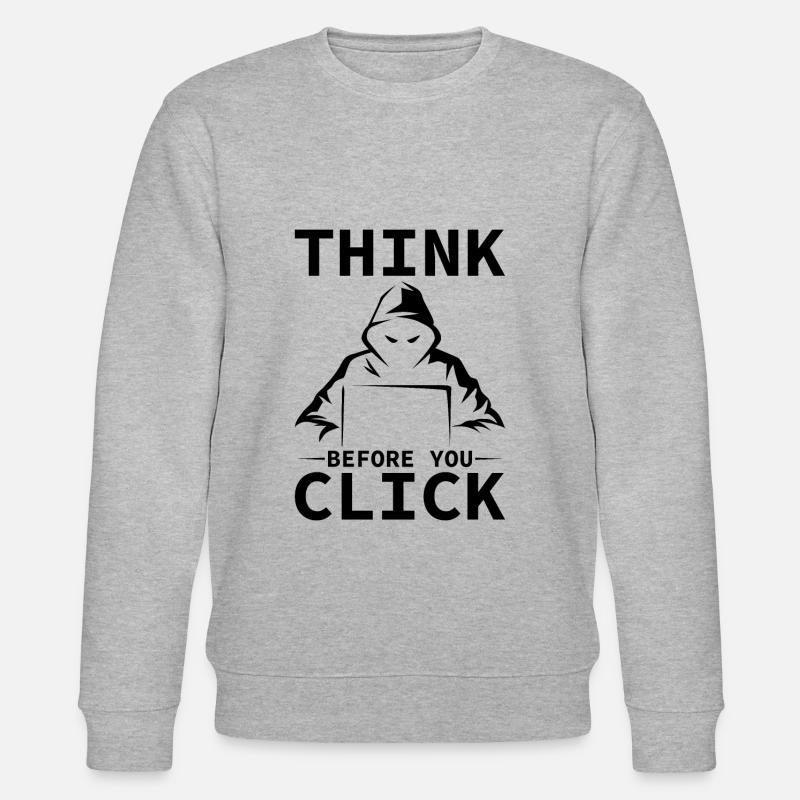 Cybersecurity Computer Security Cybersecurity - Stanley/Stella CHANGER Unisex Organic Sweatshirt - heather grey