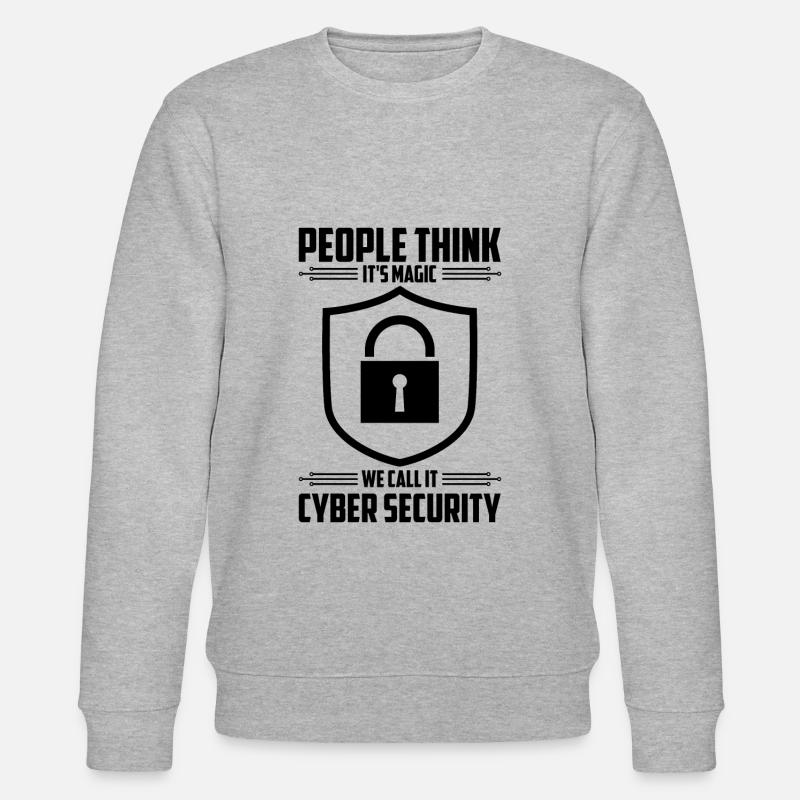 Cybersecurity Computer Security Cybersecurity - Stanley/Stella CHANGER Unisex Organic Sweatshirt - heather grey