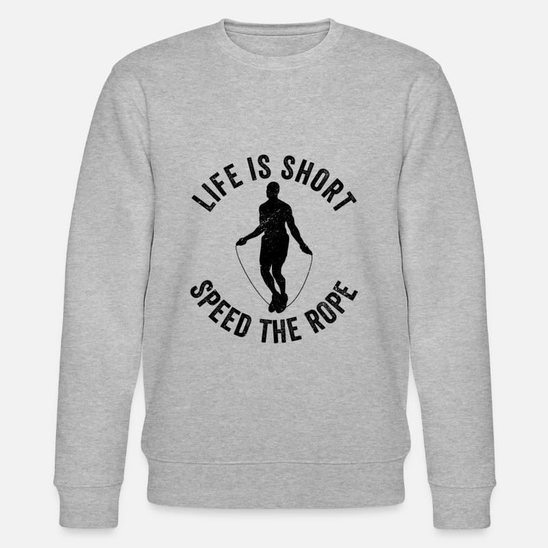 Lustiges Springseil Springseil - Stanley/Stella Unisex Bio-Sweatshirt CHANGER  - Grau meliert