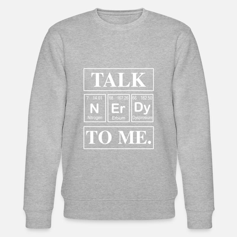 PARLER NERDY À MOI - Sweat bio CHANGER Stanley/Stella Unisexe - gris chiné