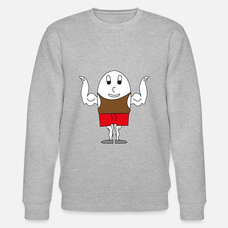 Ei Muskelmann - Stanley/Stella Unisex Bio-Sweatshirt CHANGER  - Grau meliert
