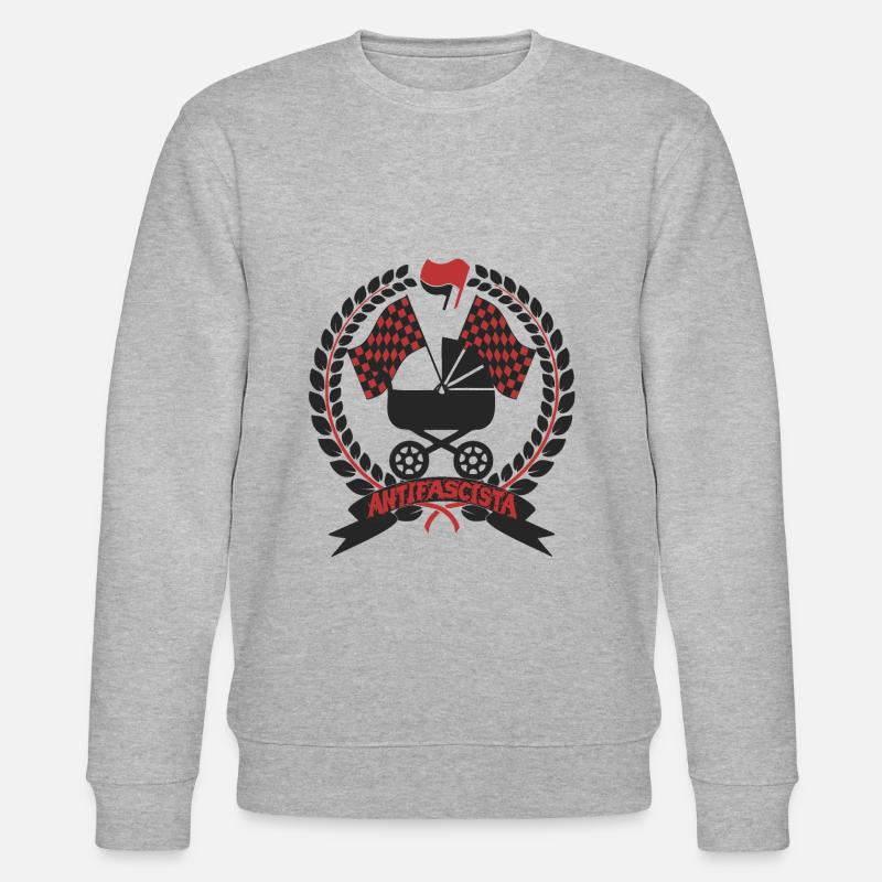 Poussette bébé Antifa - Sweat bio CHANGER Stanley/Stella Unisexe - gris chiné