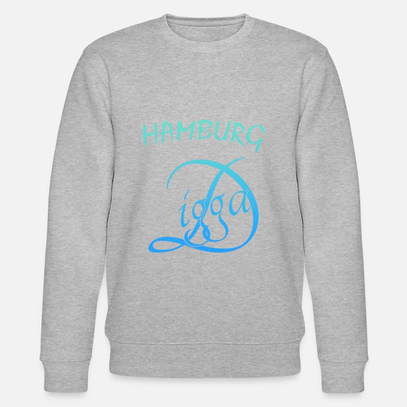 Hamburg Digga - Stanley/Stella Unisex Bio-Sweatshirt CHANGER - Grau meliert