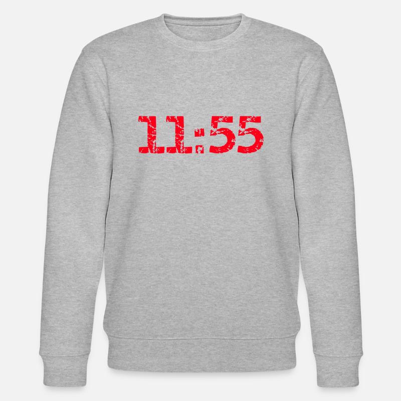 5 vor 12 Achtung - Stanley/Stella Unisex Bio-Sweatshirt CHANGER  - Grau meliert