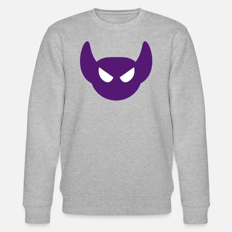 Halloween Geist - Stanley/Stella Unisex Bio-Sweatshirt CHANGER  - Grau meliert