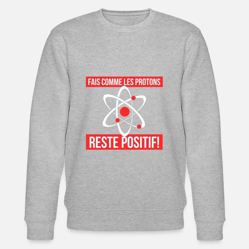 protons - Sweat bio CHANGER Stanley/Stella Unisexe - gris chiné