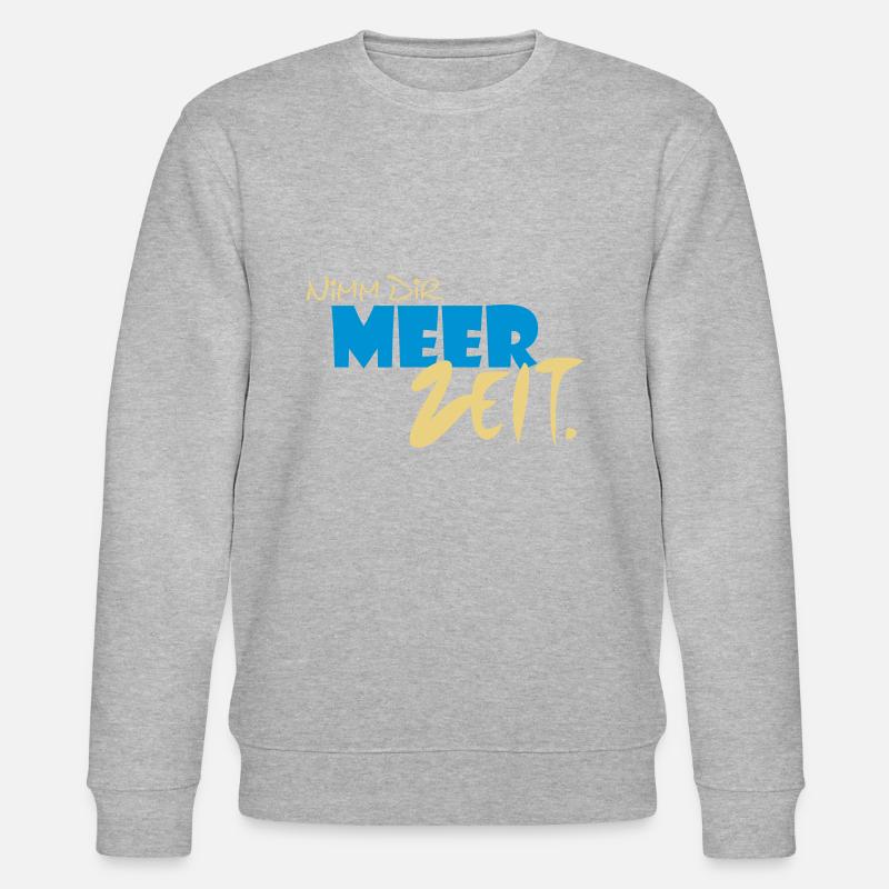 Nimm Dir MEER ZEIT. - Stanley/Stella Unisex Bio-Sweatshirt CHANGER  - Grau meliert
