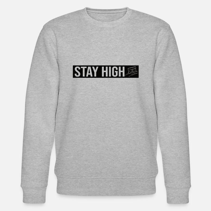 Stay High - Stanley/Stella Unisex Bio-Sweatshirt CHANGER  - Grau meliert