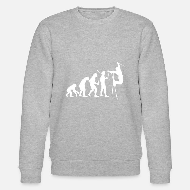 Evolution ski shirt - Stanley/Stella CHANGER Unisex Organic Sweatshirt - heather grey