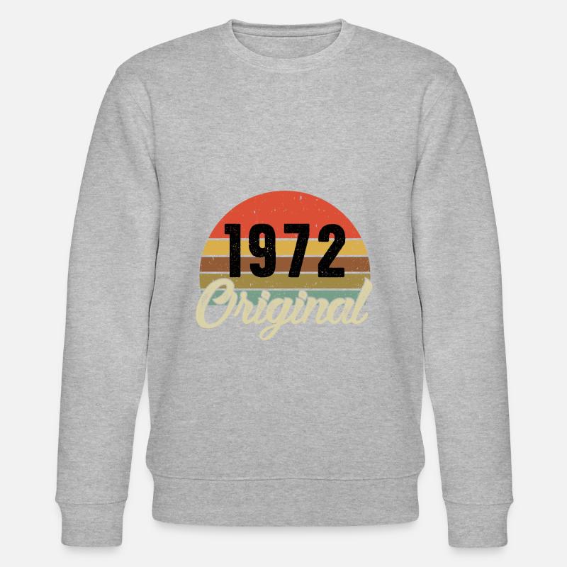 Anniversaire original de 1972 - Sweat bio CHANGER Stanley/Stella Unisexe - gris chiné