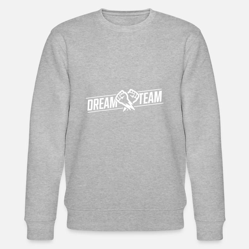 dream team faust - Stanley/Stella Unisex Bio-Sweatshirt CHANGER  - Grau meliert