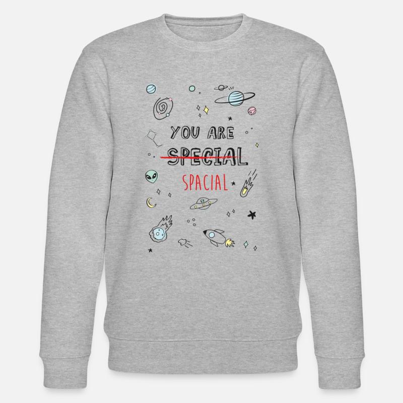 Vous êtes SPATIALE - Sweat bio CHANGER Stanley/Stella Unisexe - gris chiné