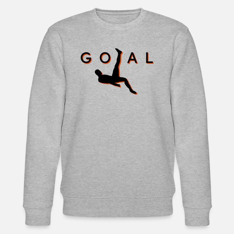 Fußball Fallrückzieher Tor - Stanley/Stella Unisex Bio-Sweatshirt CHANGER - Grau meliert