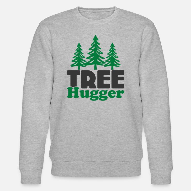 Tree Hugger - Stanley/Stella CHANGER Unisex Organic Sweatshirt - heather grey