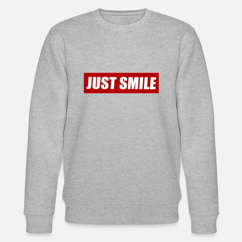 Souriez simplement - Sweat bio CHANGER Stanley/Stella Unisexe - gris chiné