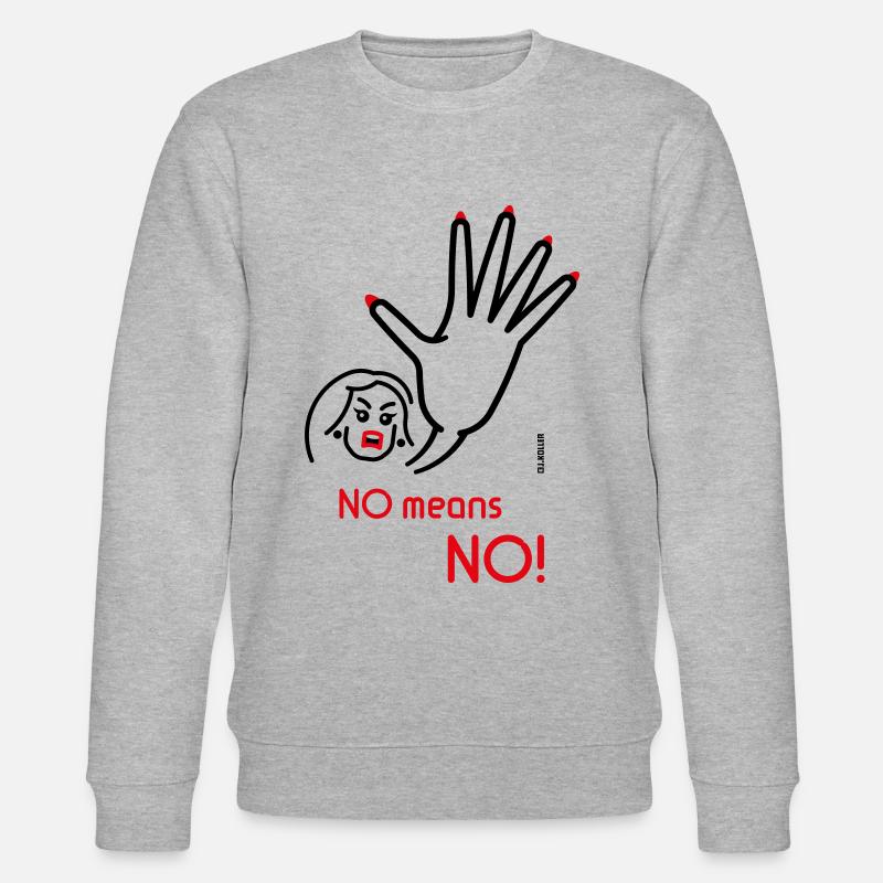 No Means No! (Angry / 2C) - Sweat bio CHANGER Stanley/Stella Unisexe - gris chiné