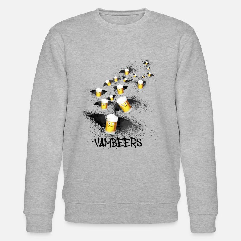 vambeeres,vampires,halloween,fledermaus - Stanley/Stella Unisex Bio-Sweatshirt CHANGER - Grau meliert