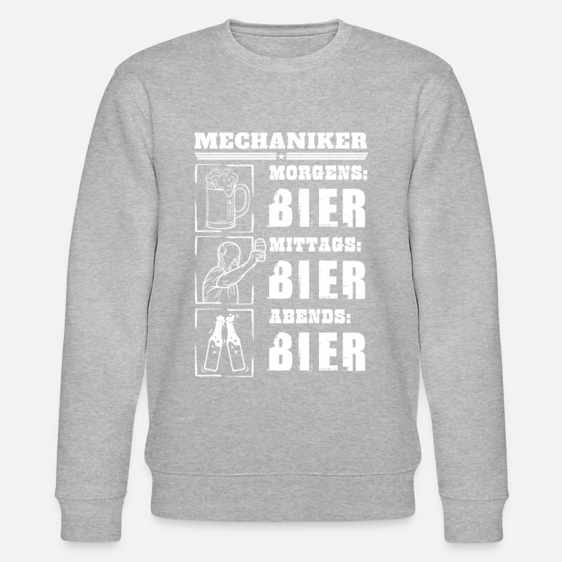 Mon quotidien de mécanicien - Sweat bio CHANGER Stanley/Stella Unisexe - gris chiné