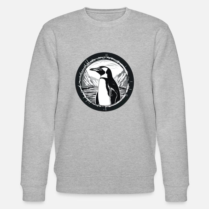 Pinguin - Stanley/Stella Unisex Bio-Sweatshirt CHANGER  - Grau meliert
