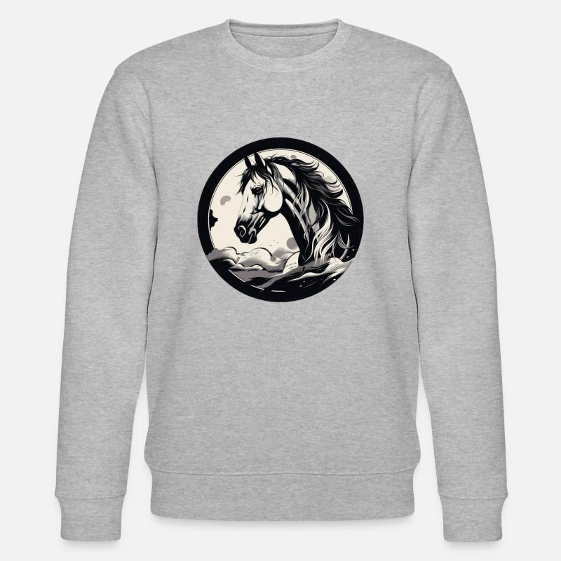 Cheval - Sweat bio CHANGER Stanley/Stella Unisexe - gris chiné