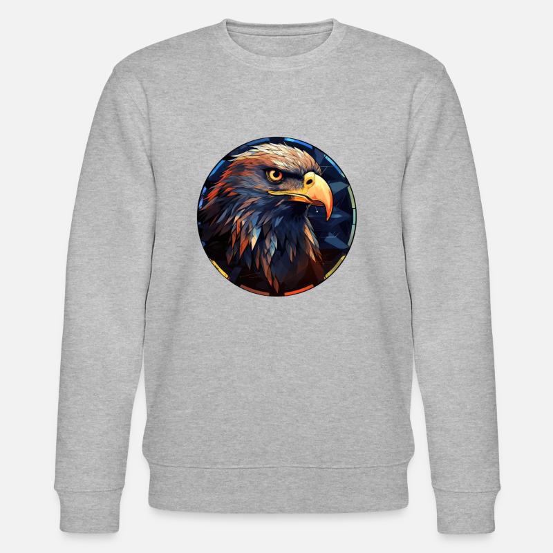 Adler - Stanley/Stella Unisex Bio-Sweatshirt CHANGER  - Grau meliert