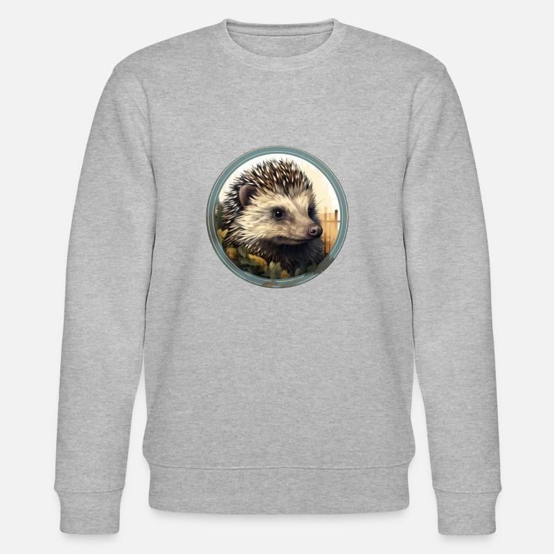 Igel - Stanley/Stella Unisex Bio-Sweatshirt CHANGER  - Grau meliert