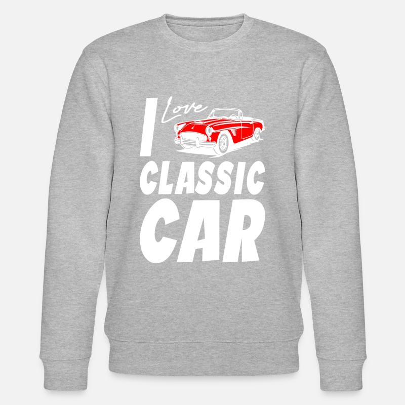 J’aime les voitures classiques - Sweat bio CHANGER Stanley/Stella Unisexe - gris chiné