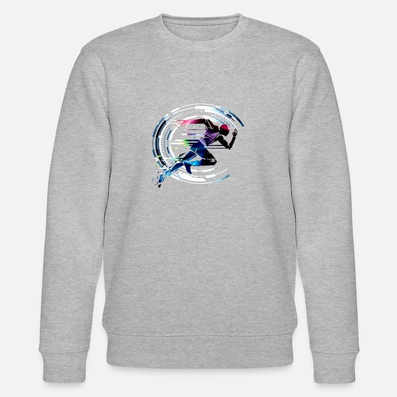 Sprinter runner retro - Stanley/Stella CHANGER Unisex Organic Sweatshirt - heather grey