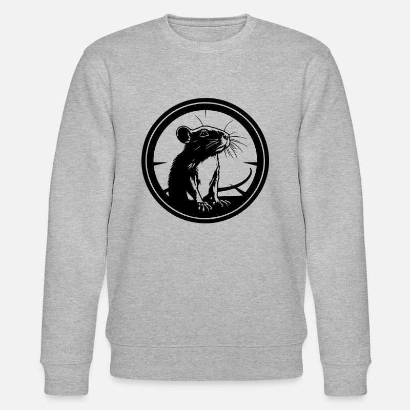 maus - Stanley/Stella Unisex Bio-Sweatshirt CHANGER  - Grau meliert