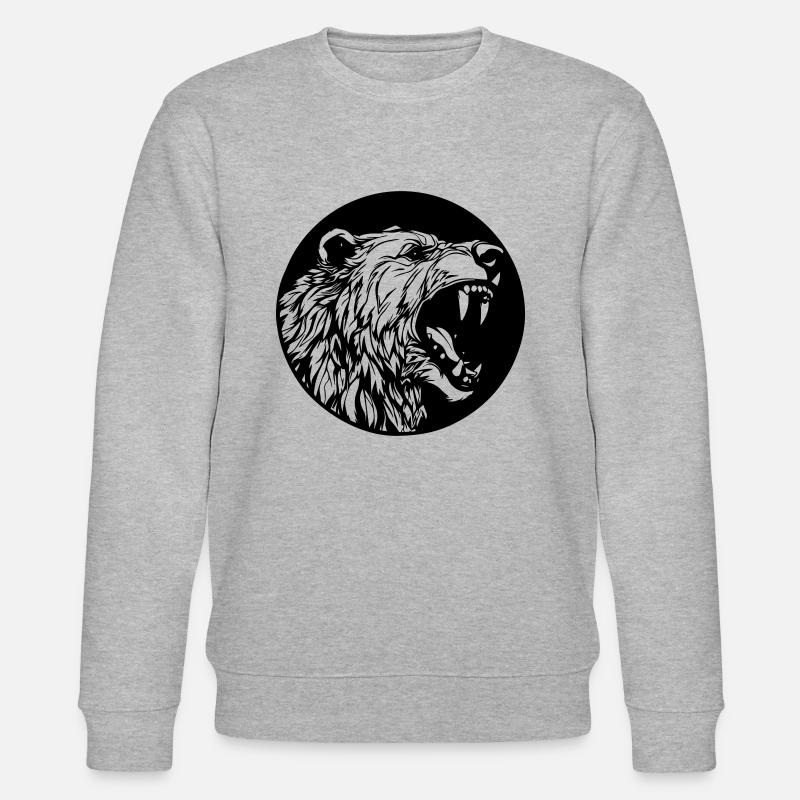 Grizzly Bär - Stanley/Stella Unisex Bio-Sweatshirt CHANGER  - Grau meliert