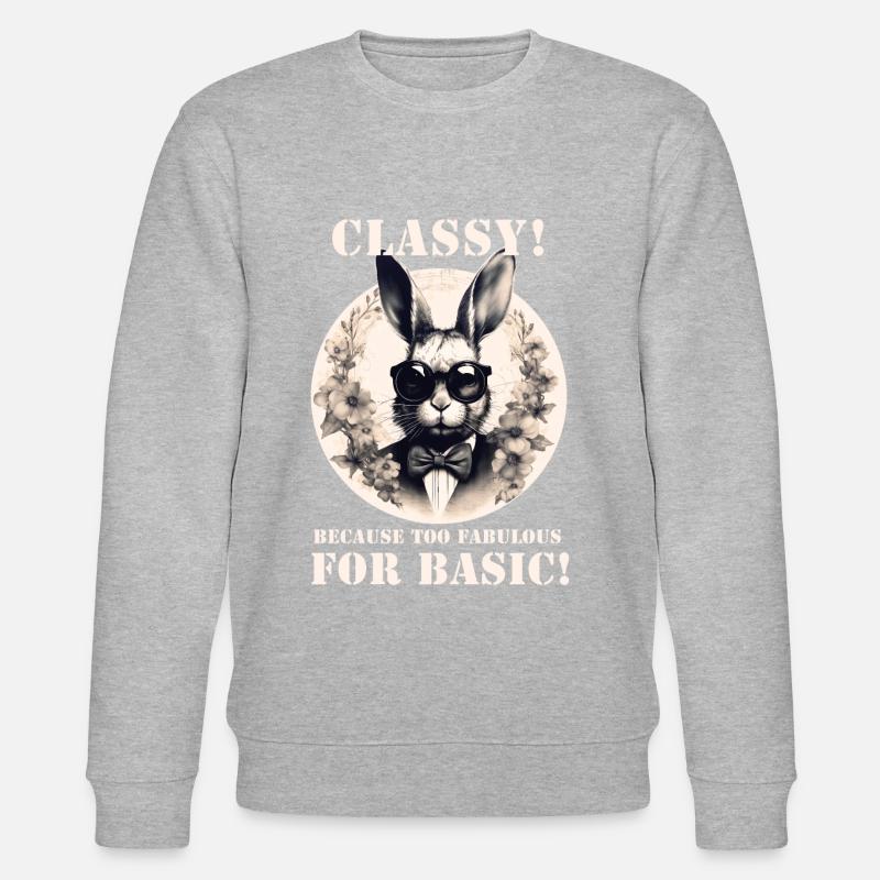 Lapin cool - Sweat bio CHANGER Stanley/Stella Unisexe - gris chiné