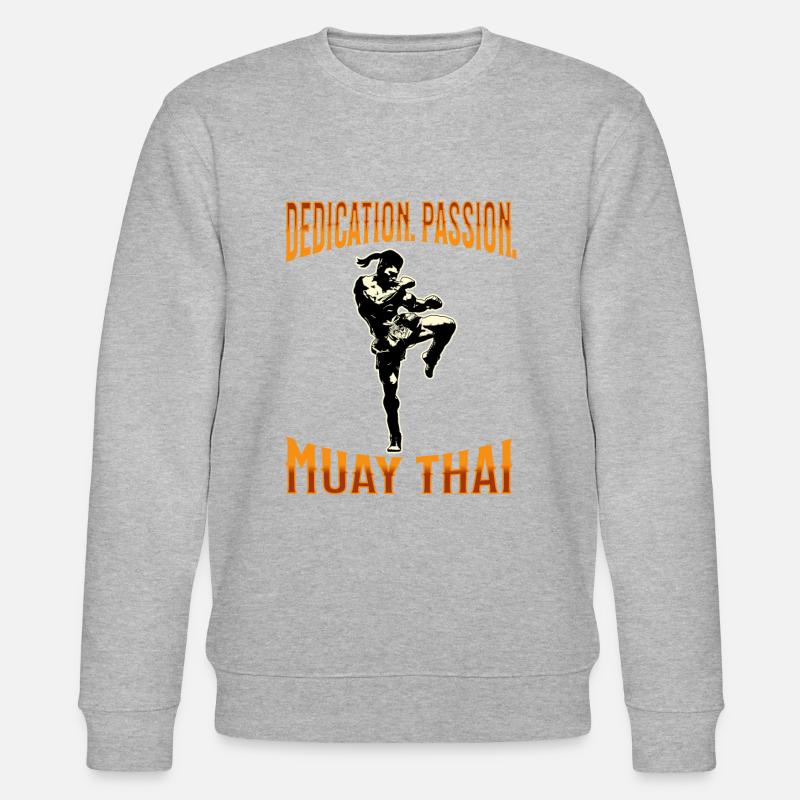 Muay Thai Boxing Muay Thai - Stanley/Stella Unisex Bio-Sweatshirt CHANGER - Grau meliert