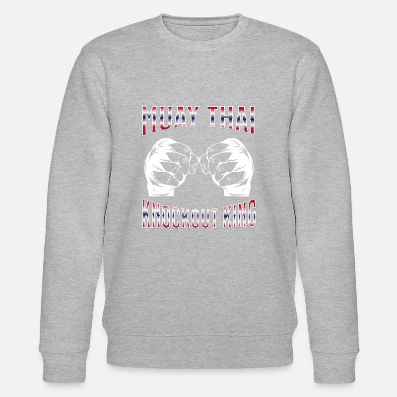 Muay Thai Boxing Muay Thai - Stanley/Stella Unisex Bio-Sweatshirt CHANGER  - Grau meliert