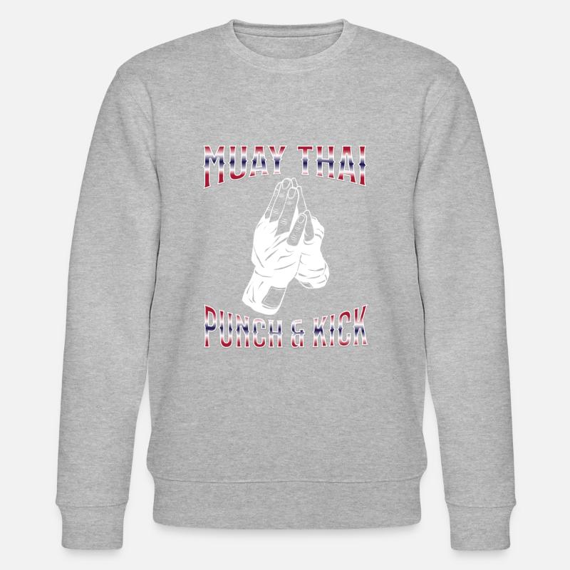 Muay Thai Boxing Muay Thai - Stanley/Stella CHANGER Unisex Organic Sweatshirt - heather grey