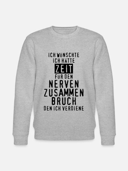 Nerven zusammenbruch nervig - Stanley/Stella Unisex Bio-Sweatshirt CHANGER - Grau meliert