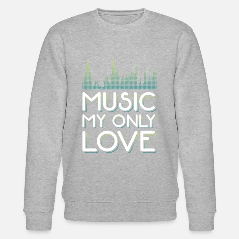 Techno Musik - Stanley/Stella Unisex Bio-Sweatshirt CHANGER  - Grau meliert