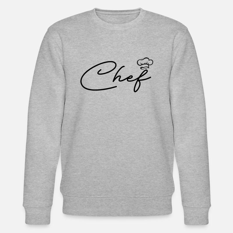Personalisierter Küchenchef - Stanley/Stella Unisex Bio-Sweatshirt CHANGER  - Grau meliert