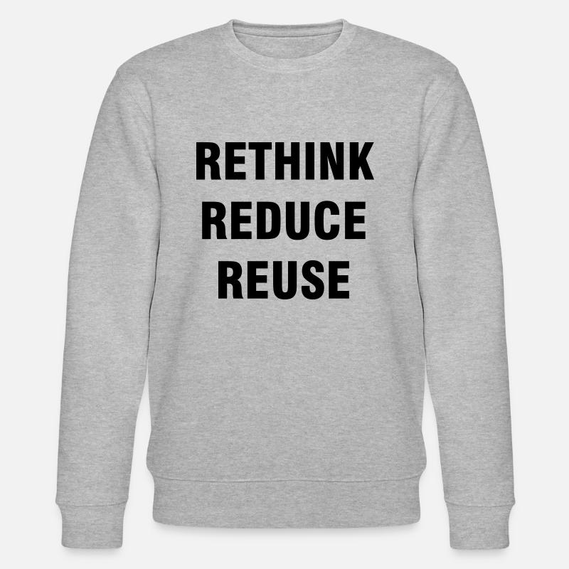 REPENSER RÉDUIRE LA RÉUTILISATION - Sweat bio CHANGER Stanley/Stella Unisexe - gris chiné